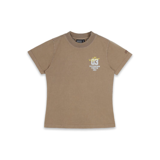 SWE HERITAGE BABY TEE - WASHED BROWN