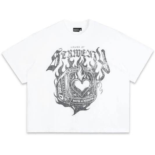 SWE RING BOXY TEE - WHITE