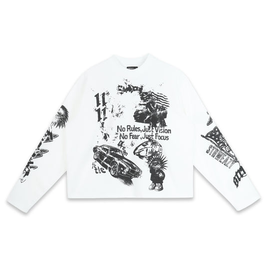 SWE ALLGAS WAFFLE L/S TEE - WHITE