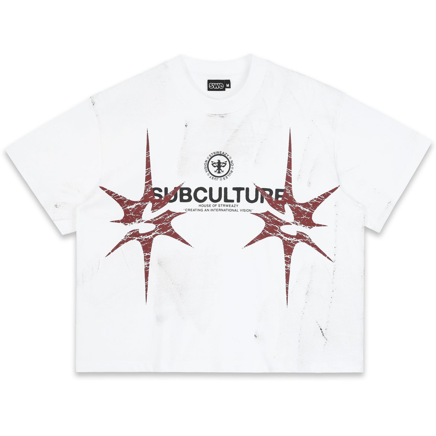 SWE SPIKE BOXY TEE - WHITE