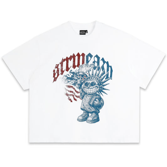 SWE LIBERTY BOXY TEE - WHITE