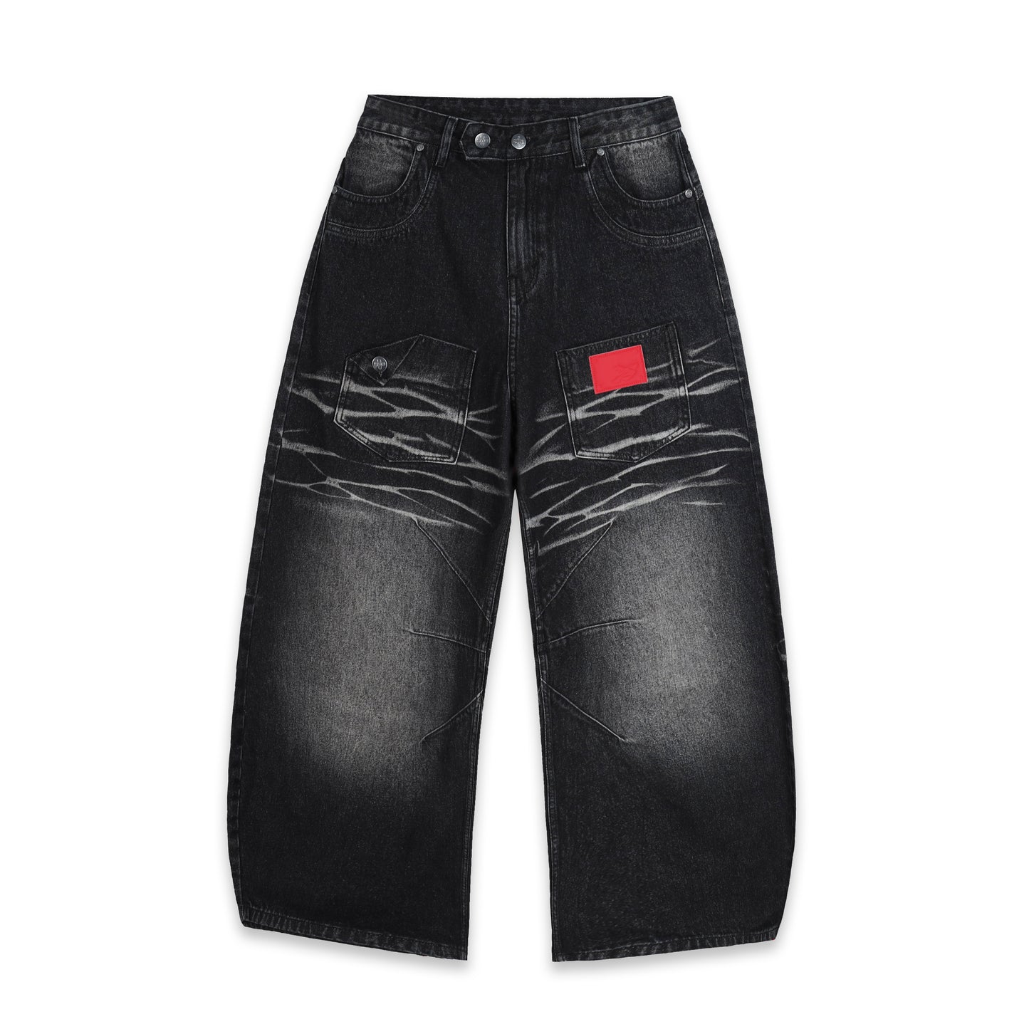 SWE WHISKER JEANS - WASHED BLACK