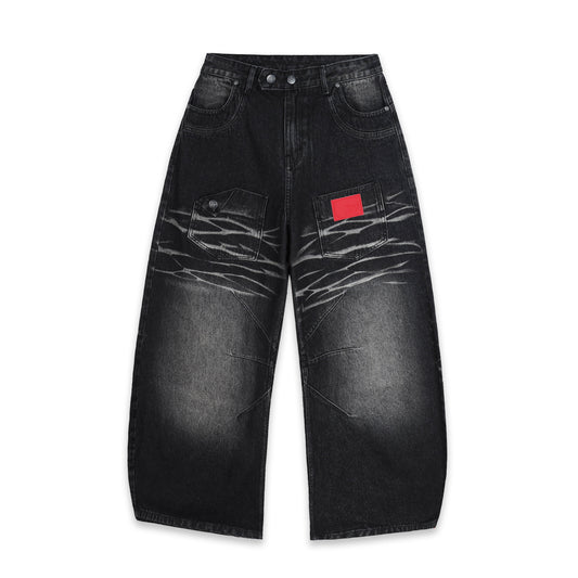 SWE WHISKER JEANS - WASHED BLACK