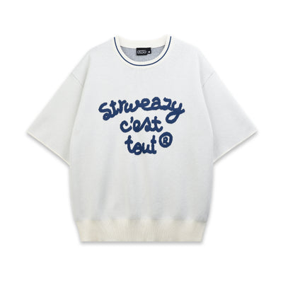 SWE C'EST TOUT KNIT TEE - OFF WHITE