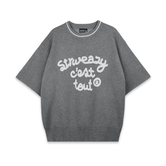 SWE C'EST TOUT KNIT TEE - GRAY
