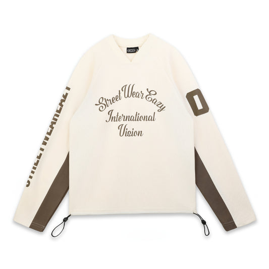 SWE VISION L/S TEE - CREAM/BROWN