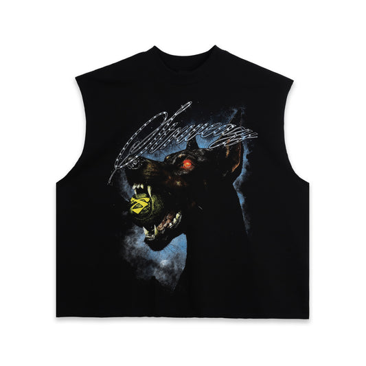 SWE DOBERMAN CUT TEE - BLACK
