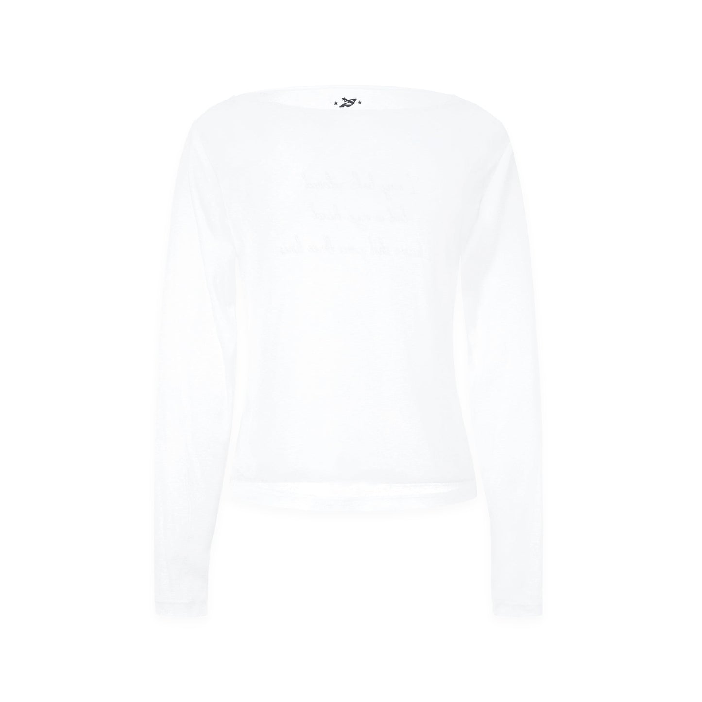 SWE HEADSHOT LS TEE - WHITE