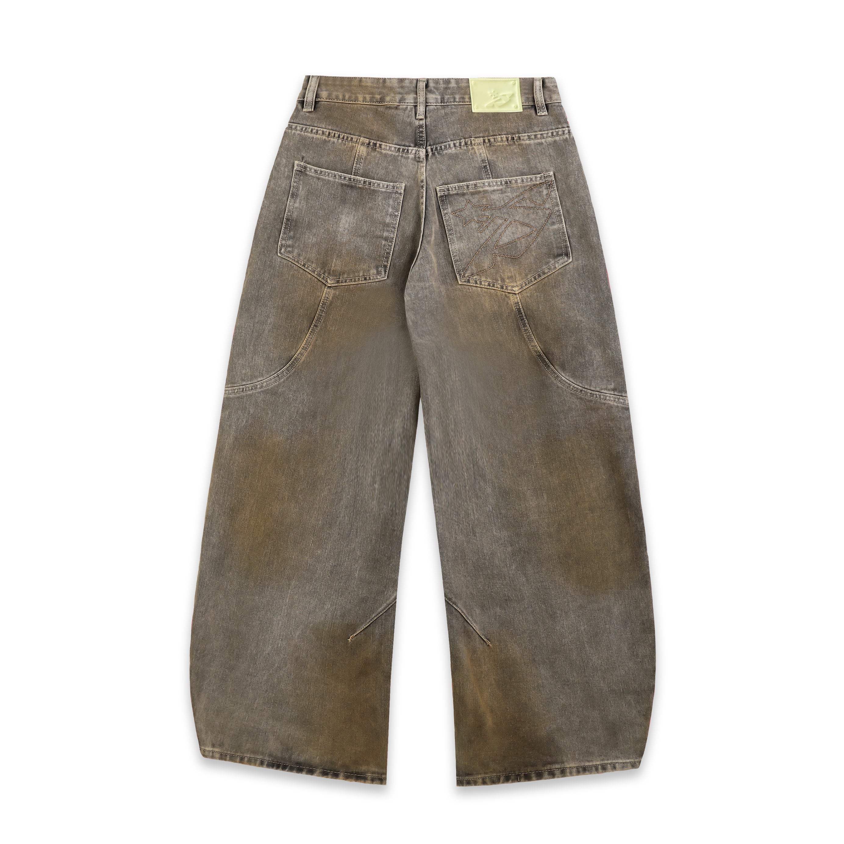 【SCENERITY】Mud washed wide jeans Mud washing wide jeans - SCENERITY | 60% - Asian Fashion