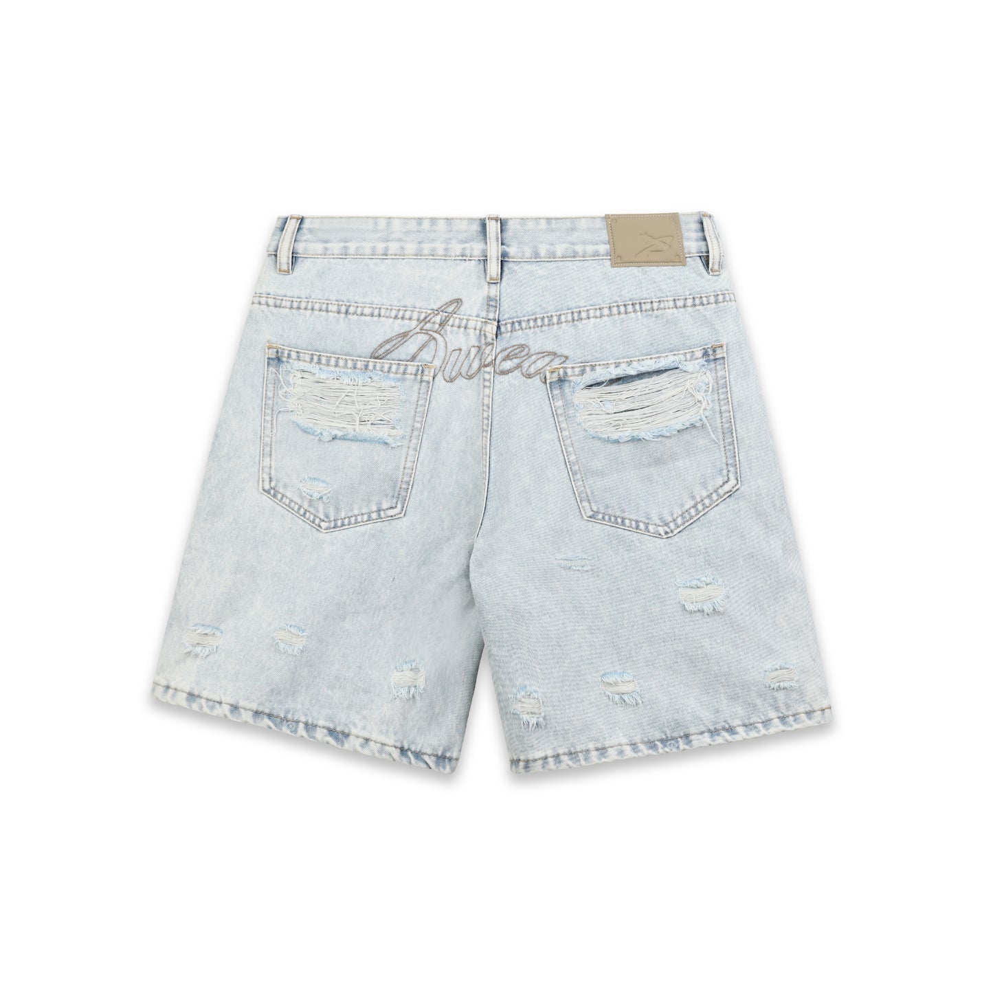 SWE KNEECRAFT DENIM SHORTS - LIGHT BLUE
