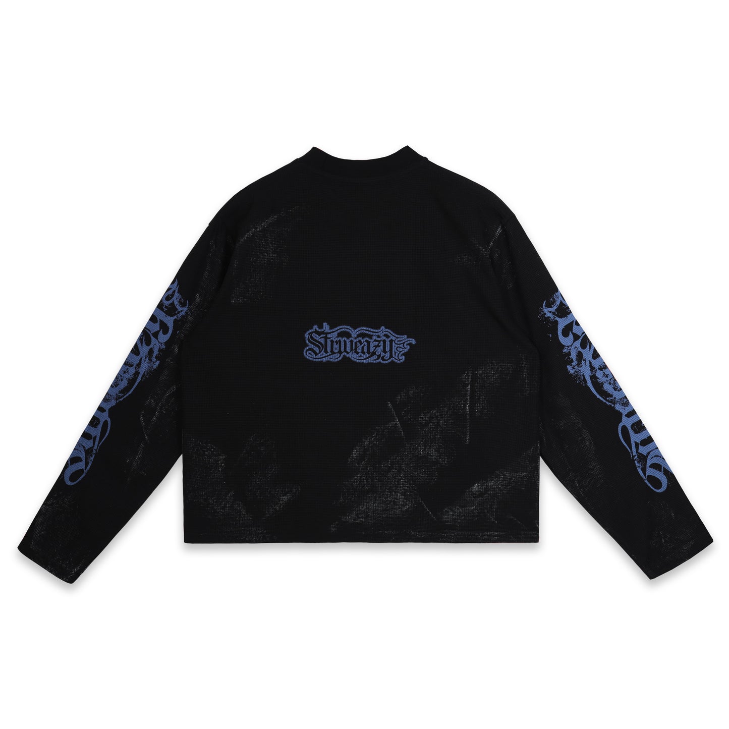 SWE ROYAL WAFFLE L/S TEE - BLACK