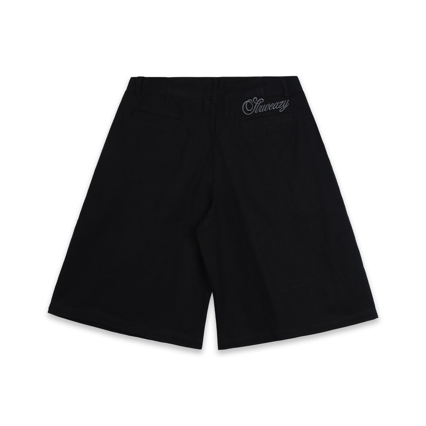 SWE PLEATED WIDE SHORTS - BLACK