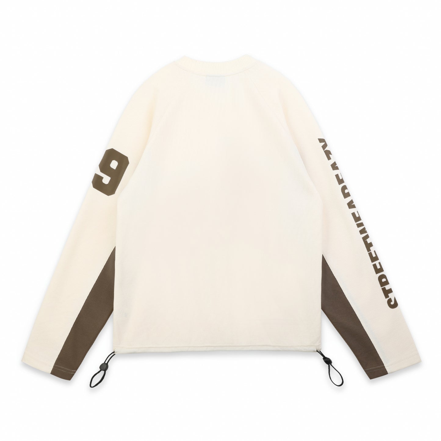 SWE VISION L/S TEE - CREAM/BROWN