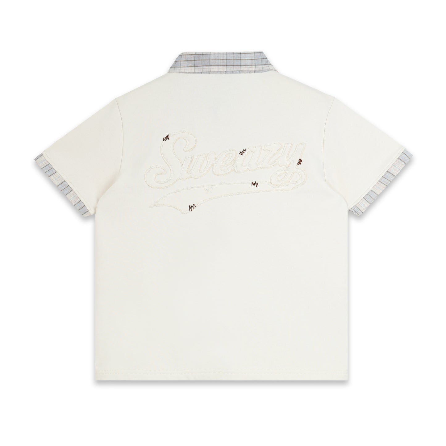 SWE PLAID POLO - BEIGE