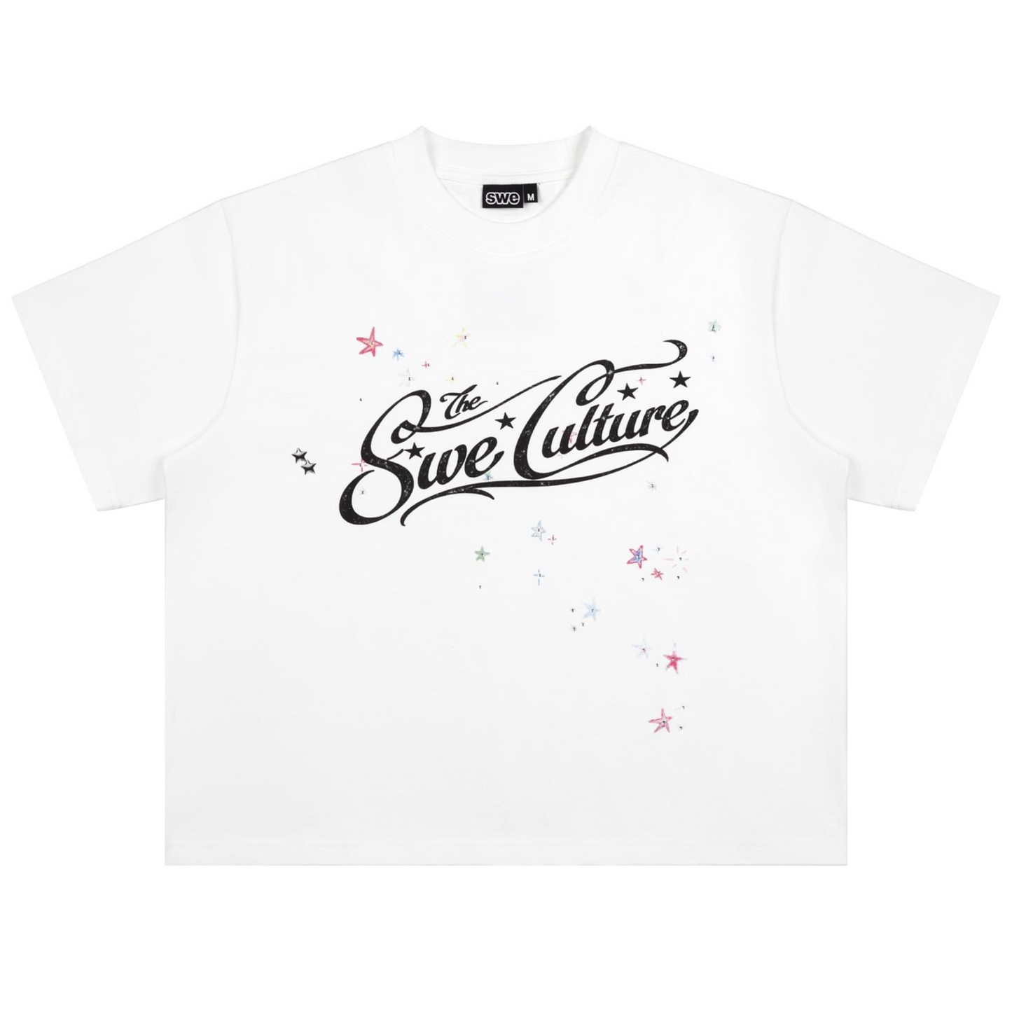 SWE CULTURE BOXY TEE - WHITE