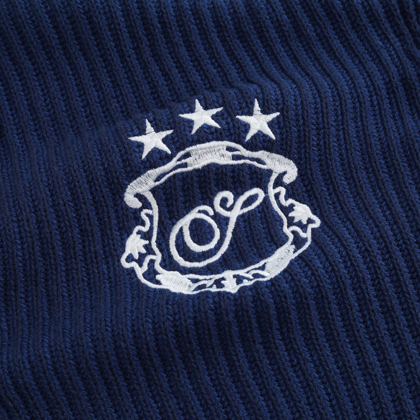 SWE L/S KNIT POLO - NAVY