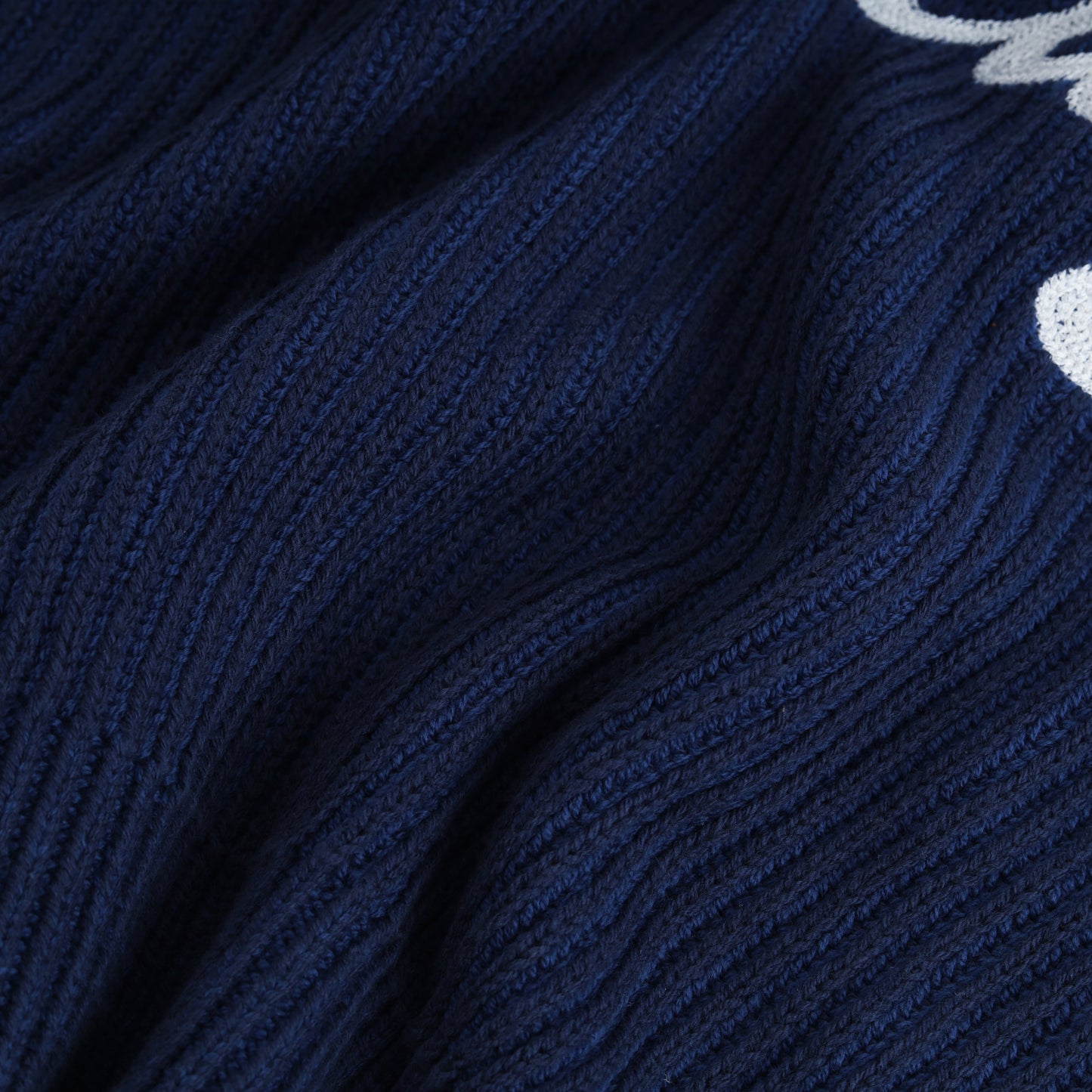 SWE L/S KNIT POLO - NAVY