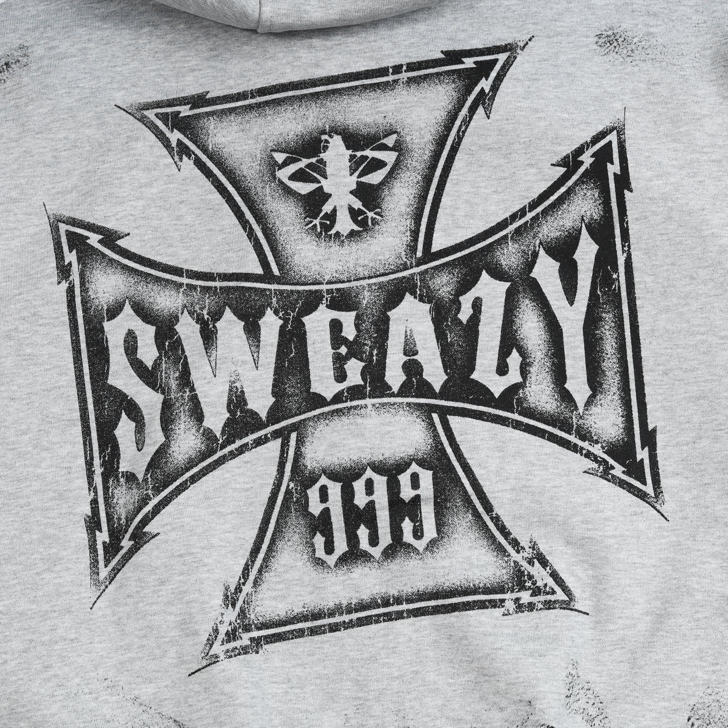 SWE CROSS ZIP HOODIE - GRAY