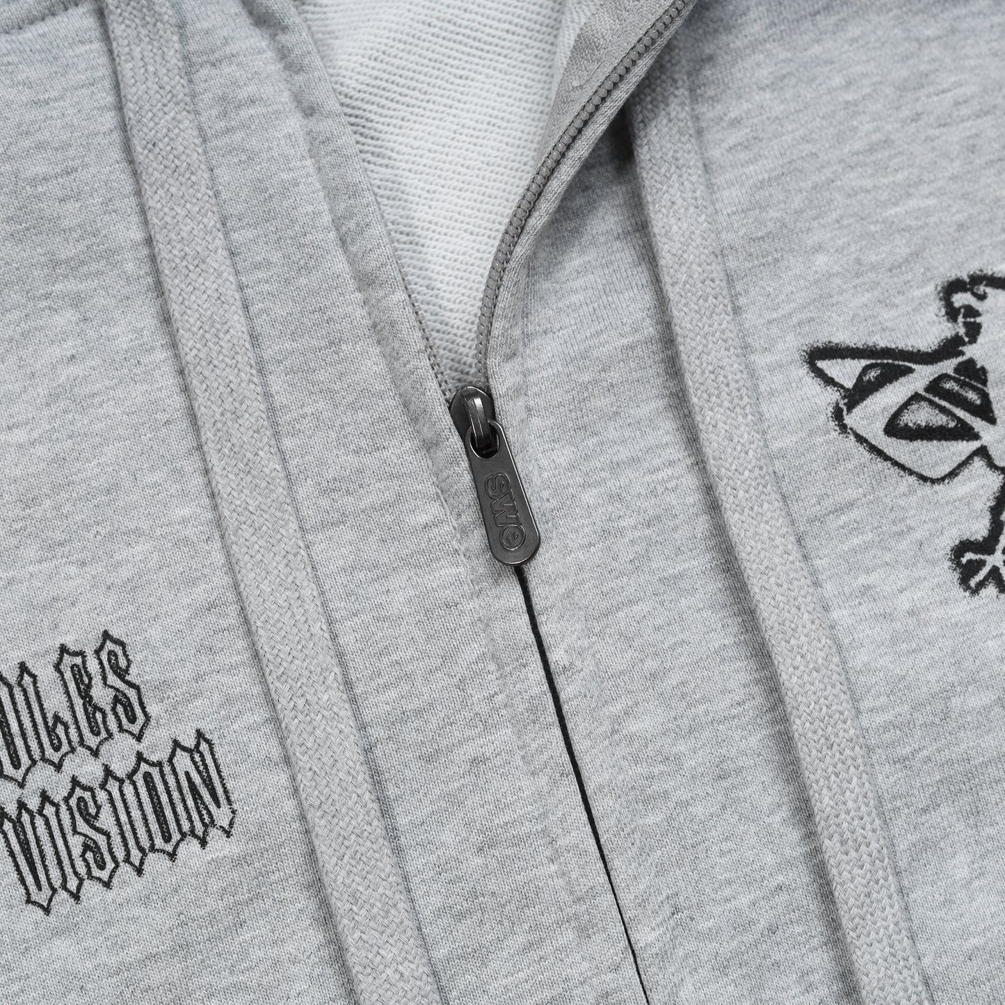 SWE CROSS ZIP HOODIE - GRAY