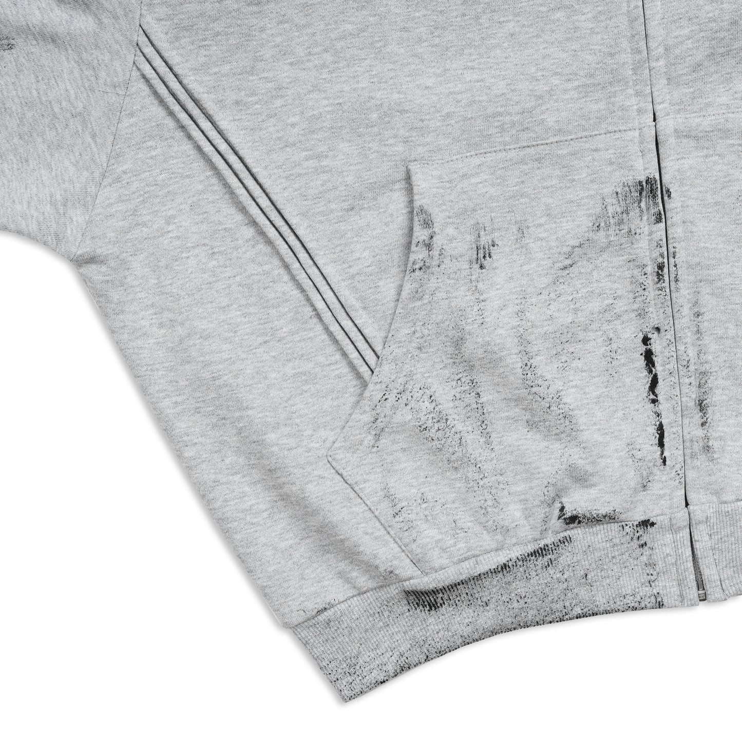 SWE CROSS ZIP HOODIE - GRAY