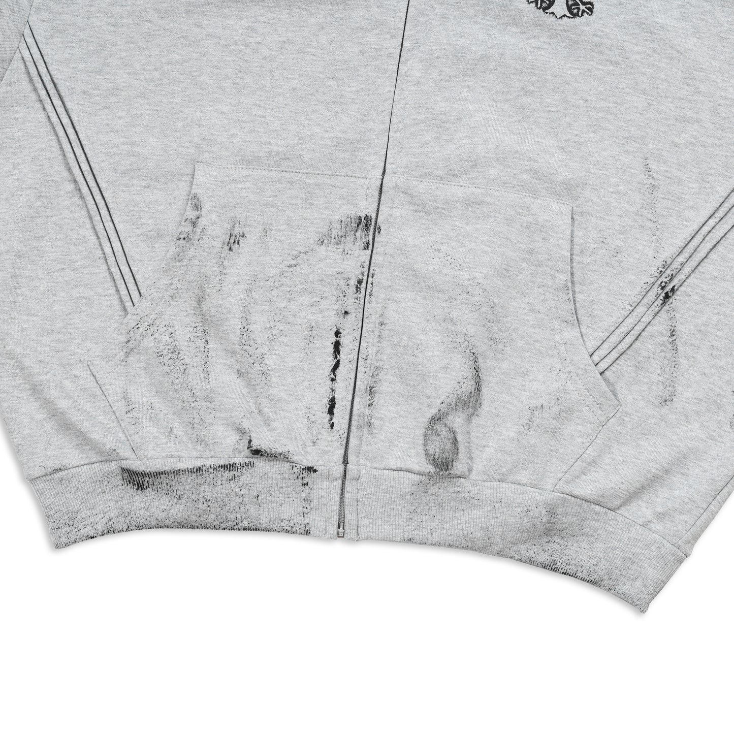 SWE CROSS ZIP HOODIE - GRAY