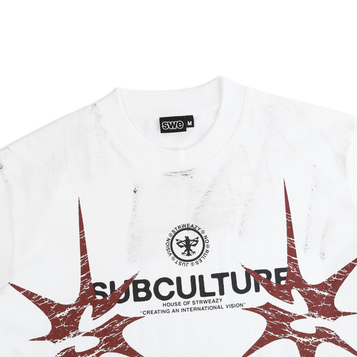 SWE SPIKE BOXY TEE - WHITE