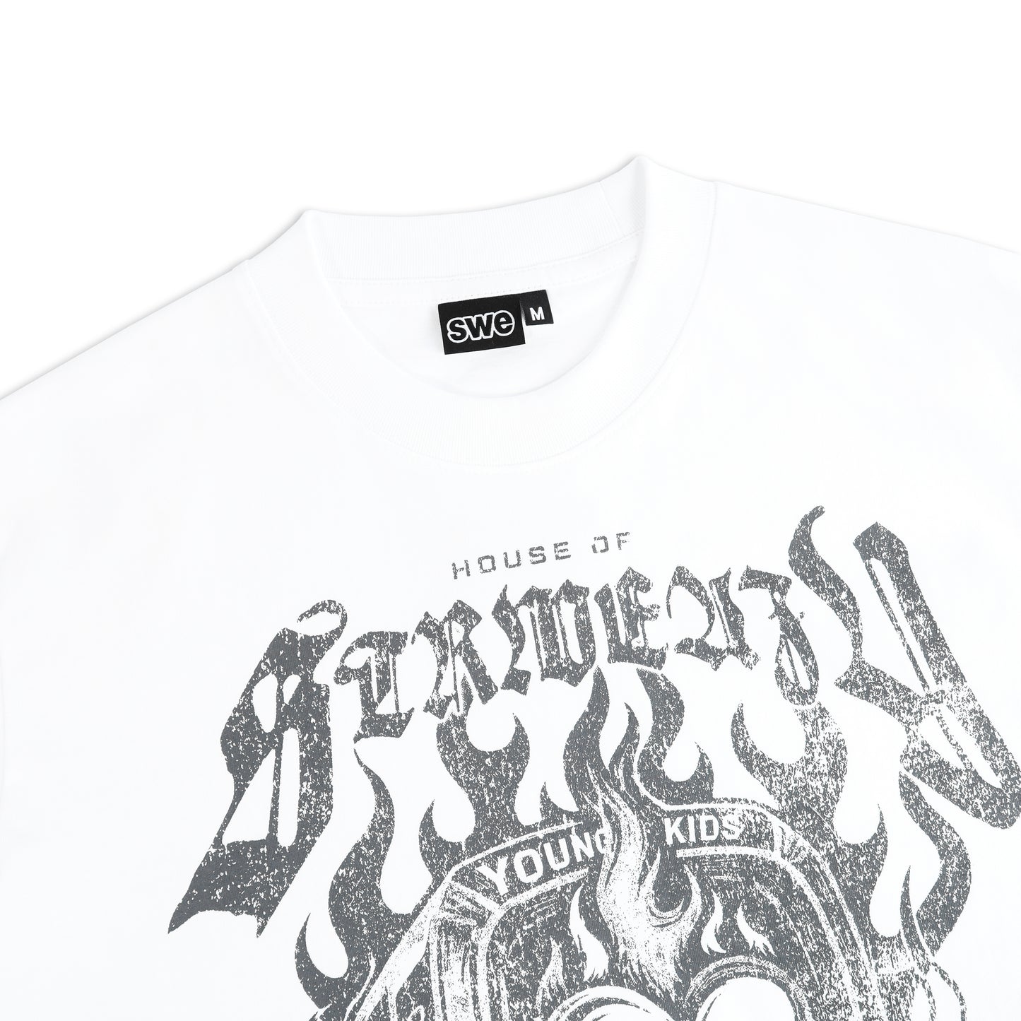 SWE RING BOXY TEE - WHITE