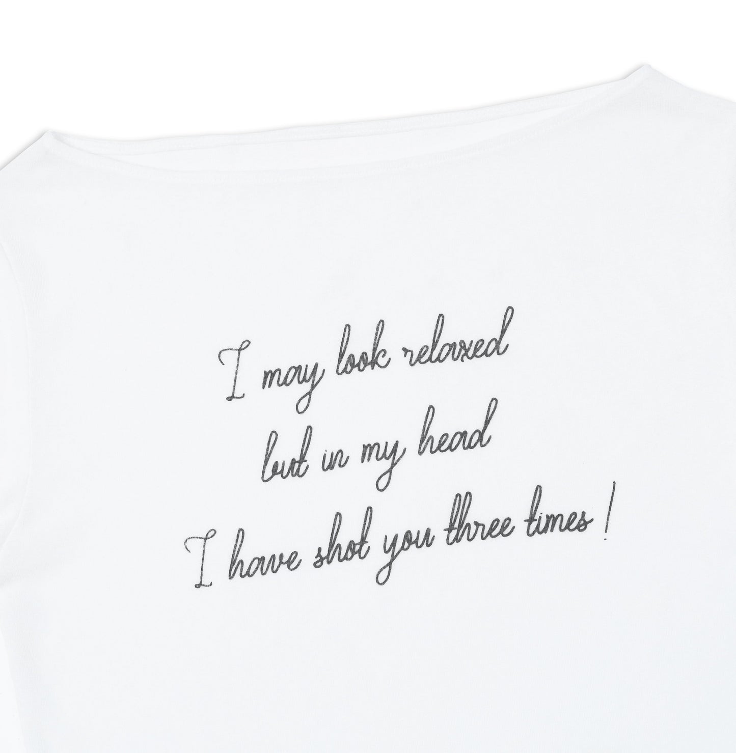 SWE HEADSHOT LS TEE - WHITE