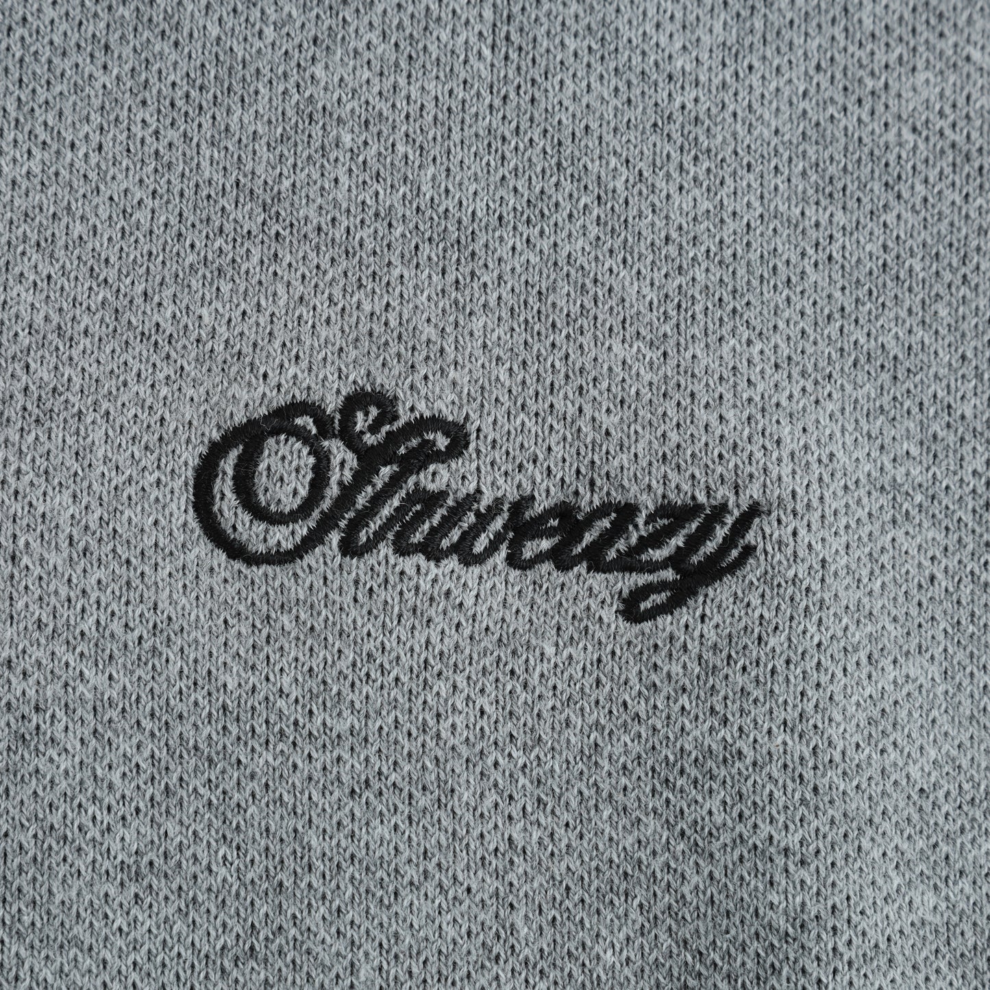 SWE KNIT POLO - GRAY