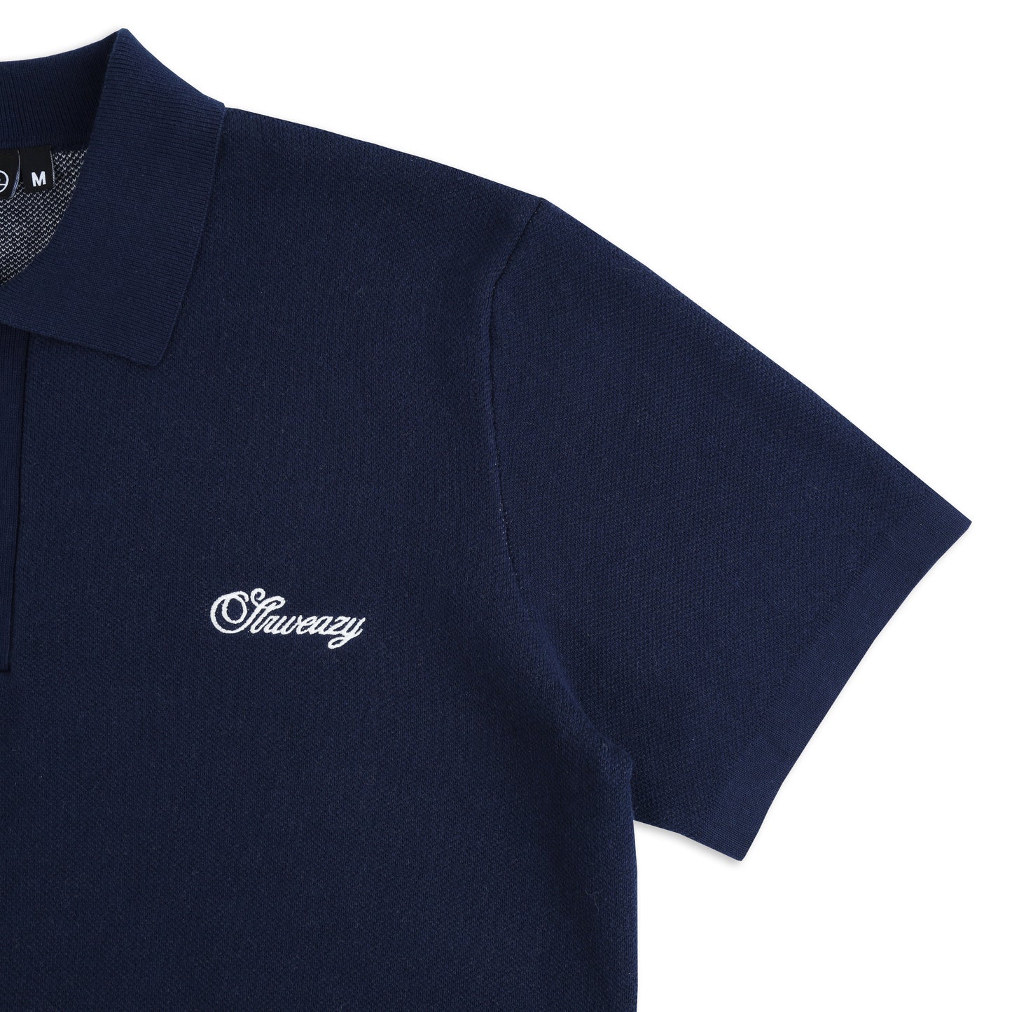 SWE KNIT POLO - NAVY
