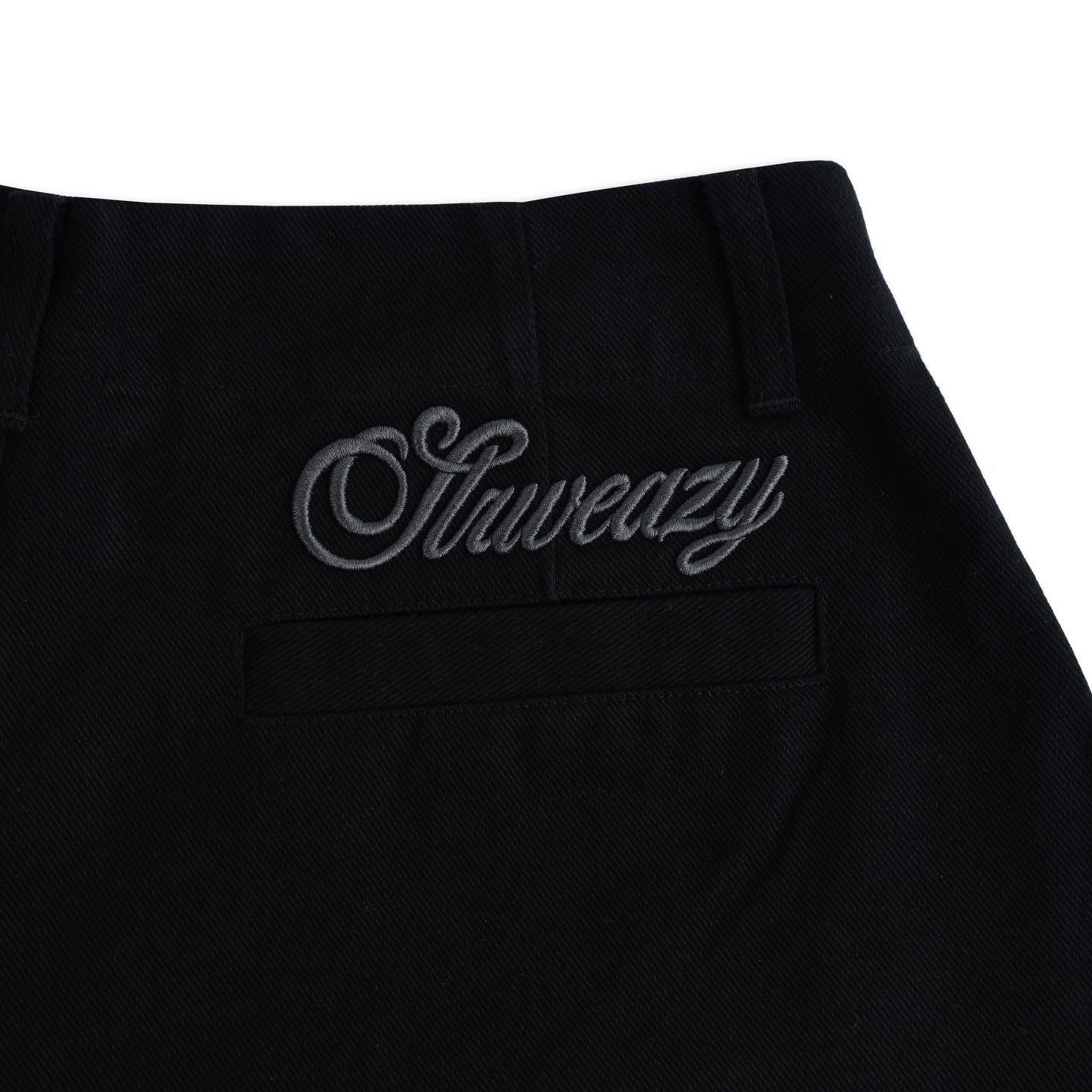 SWE PLEATED WIDE SHORTS - BLACK