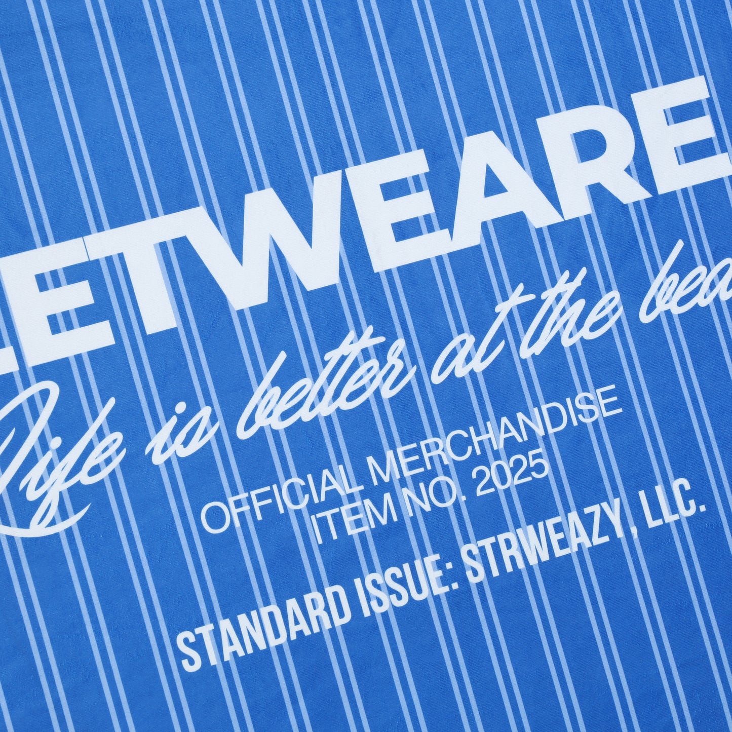 SWE BEACH TOWEL - RED/BLUE