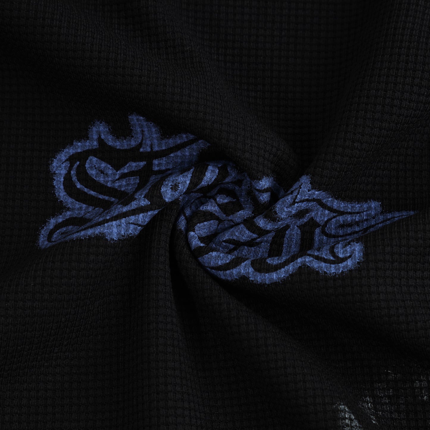 SWE ROYAL WAFFLE L/S TEE - BLACK