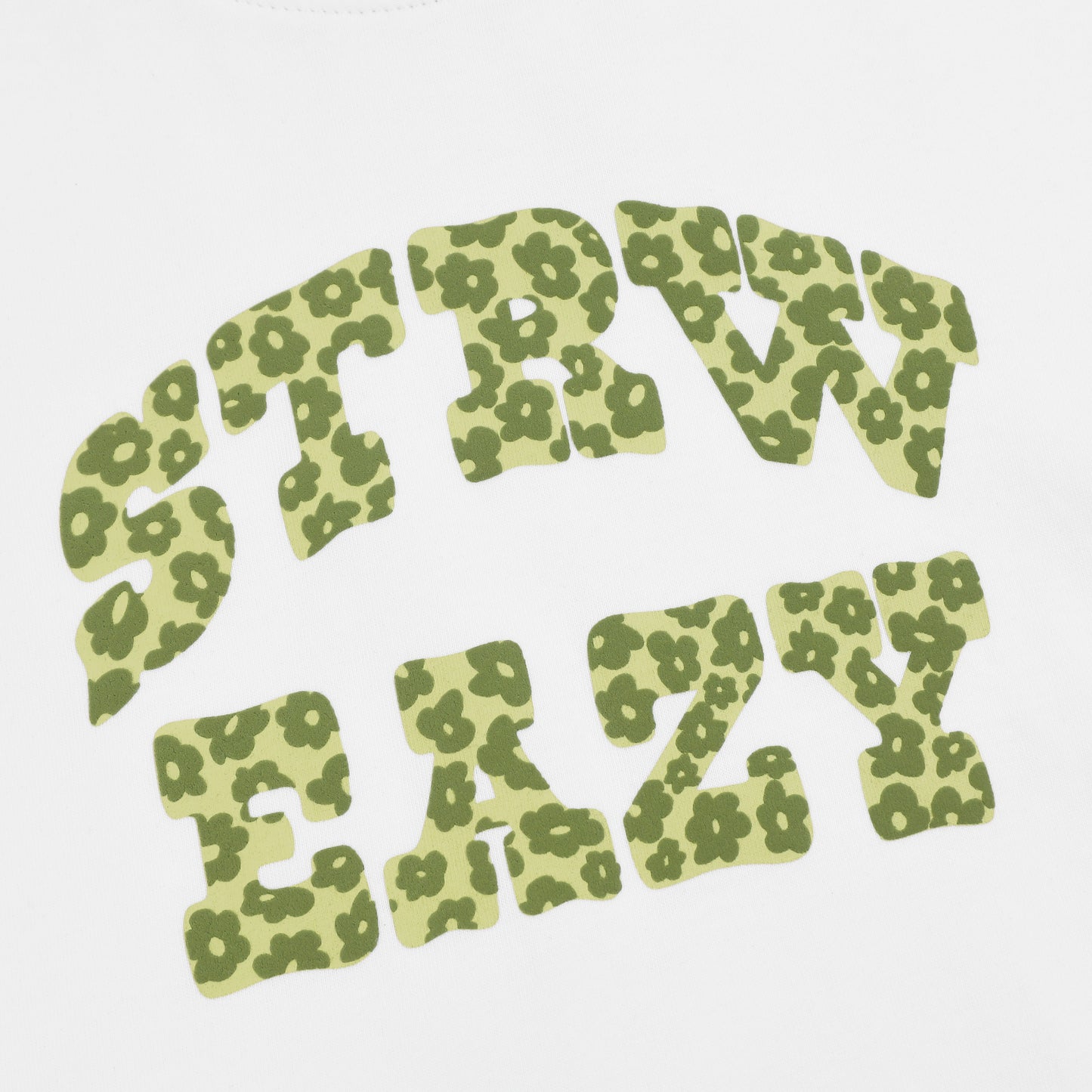 SWE BLOOM BABY TEE - WHITE/BLACK