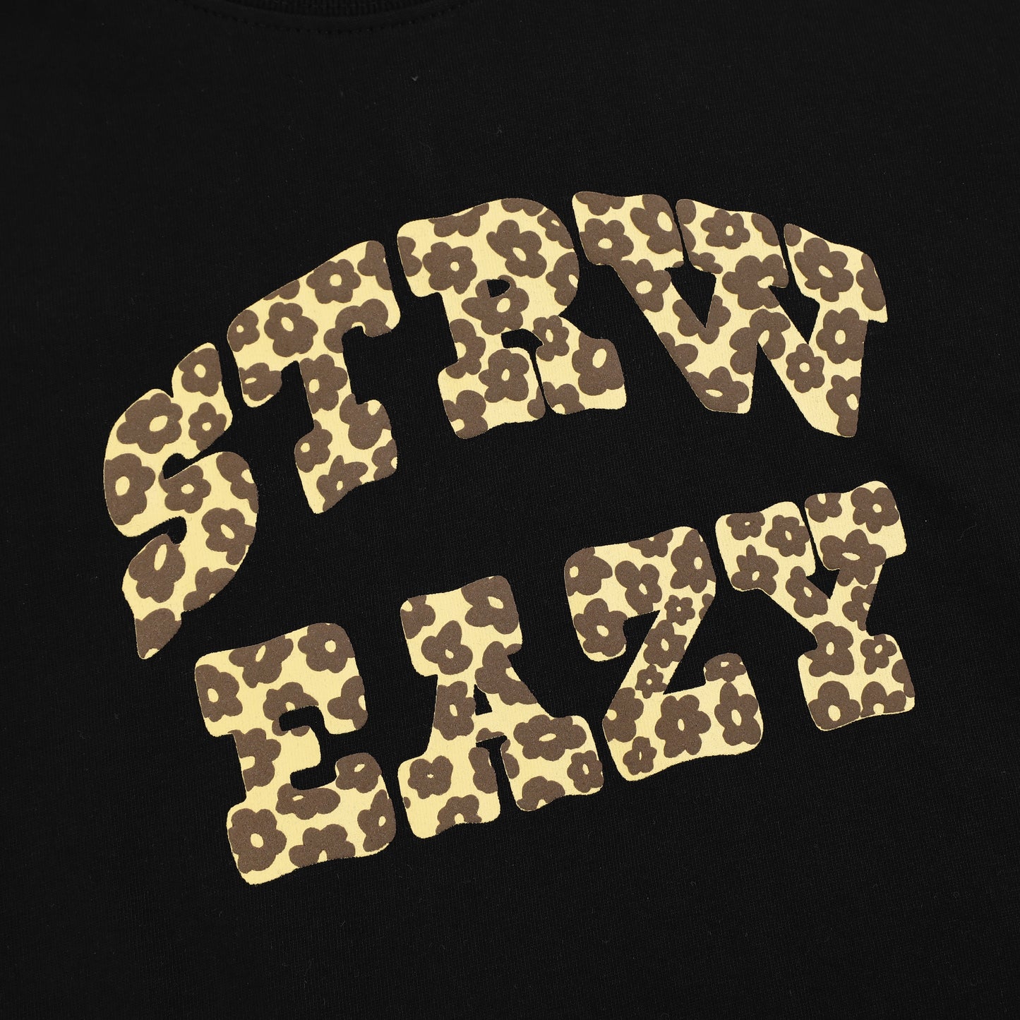 SWE BLOOM BABY TEE - WHITE/BLACK