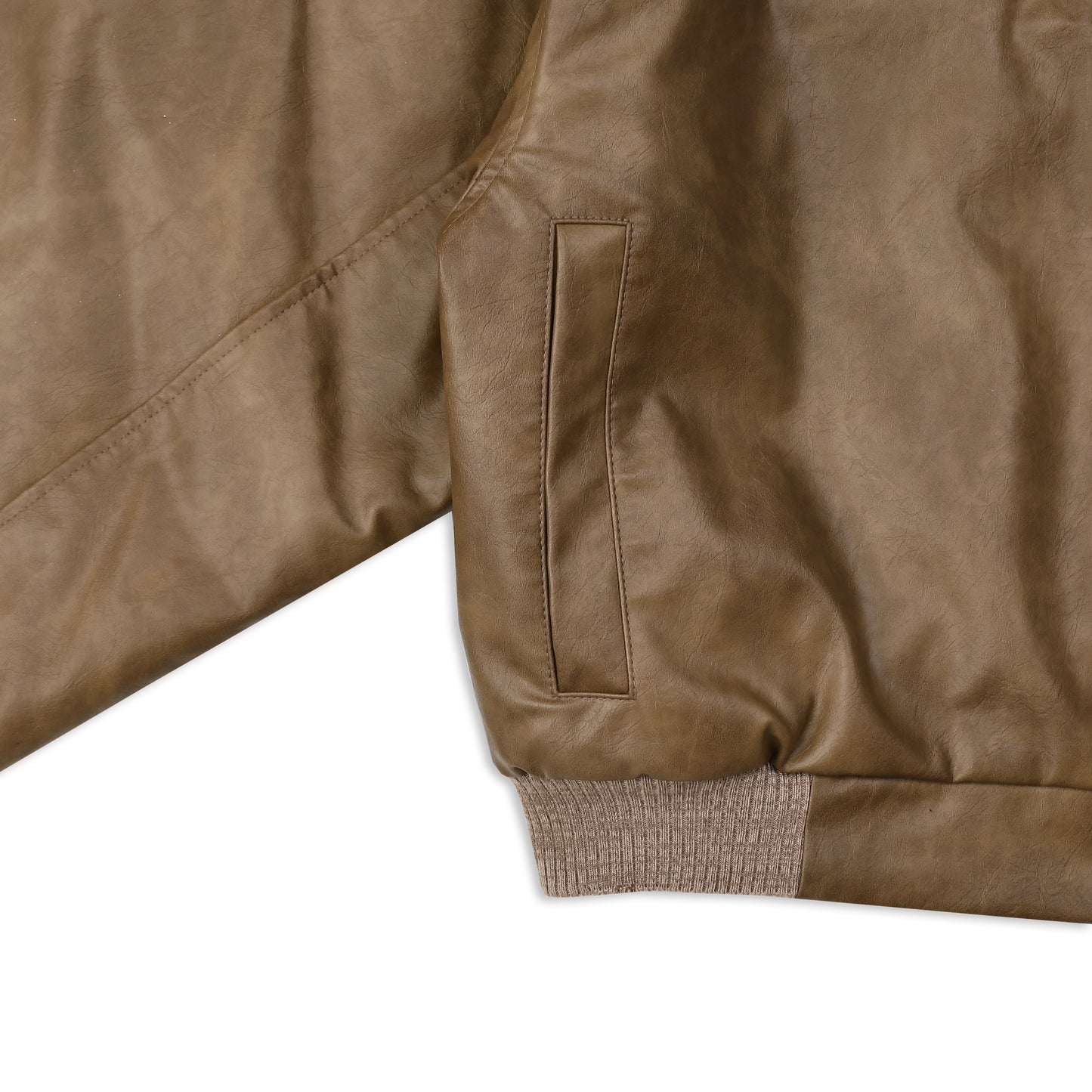 SWE EAZY LEATHER BOMBER - BROWN