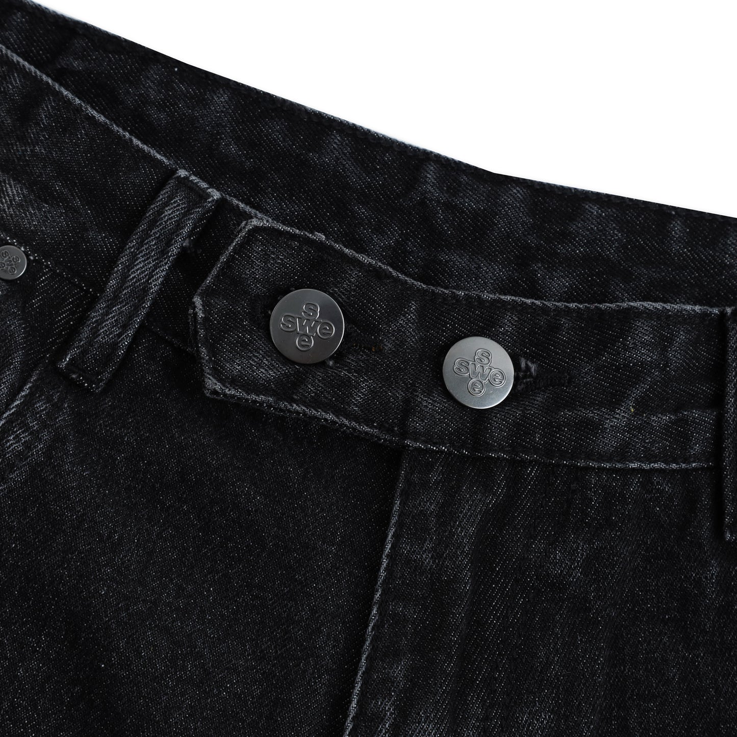 SWE WHISKER JEANS - WASHED BLACK