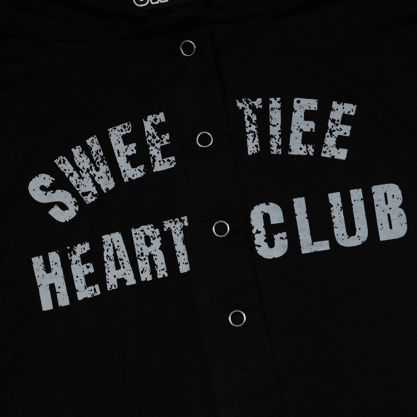 SWE ETIE BUTTON L/S TEE - BLACK