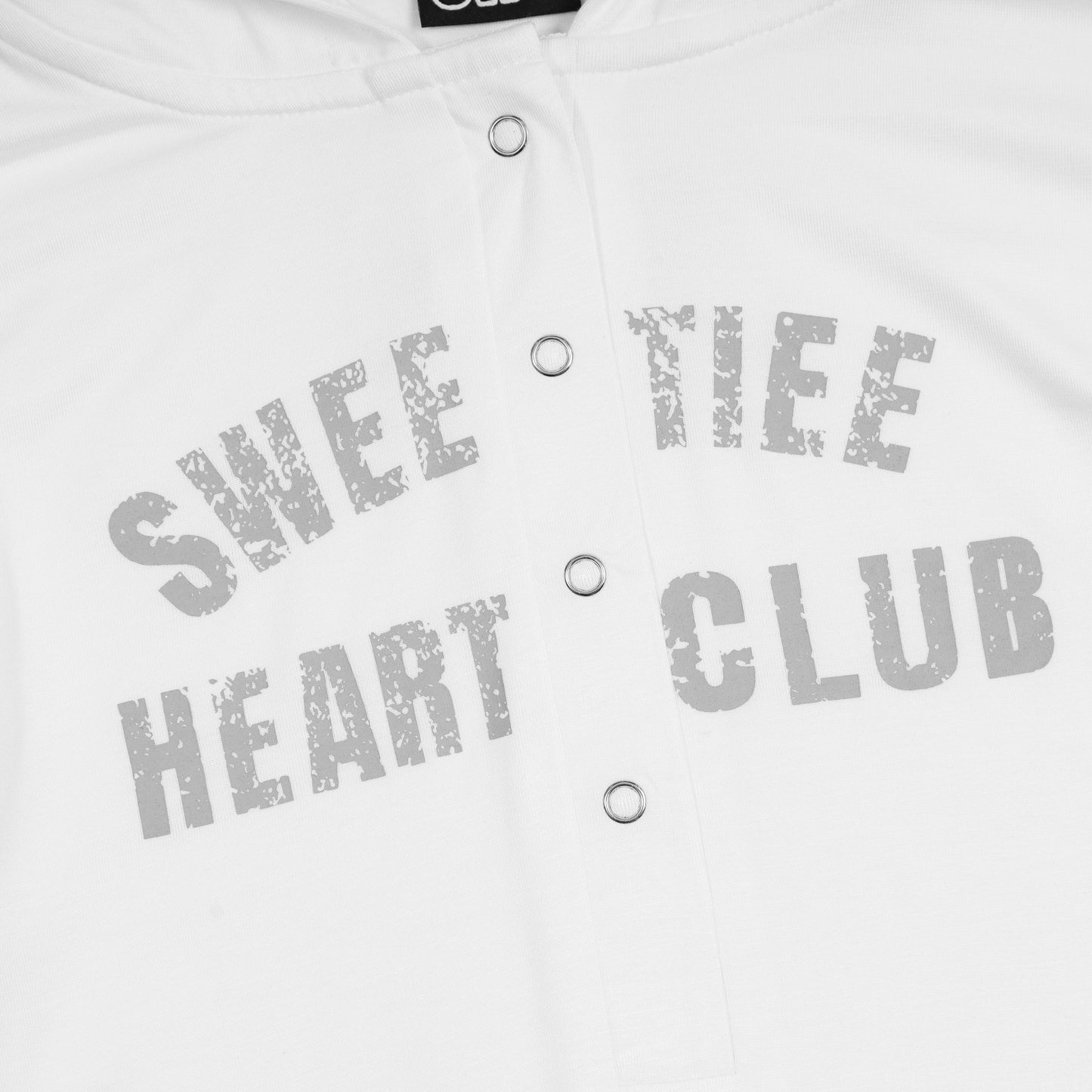 SWE ETIE BUTTON L/S TEE - WHITE