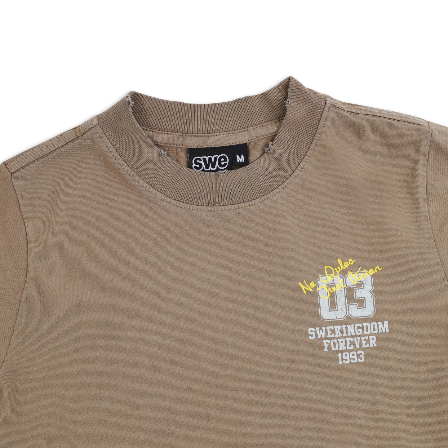 SWE HERITAGE BABY TEE - WASHED BROWN