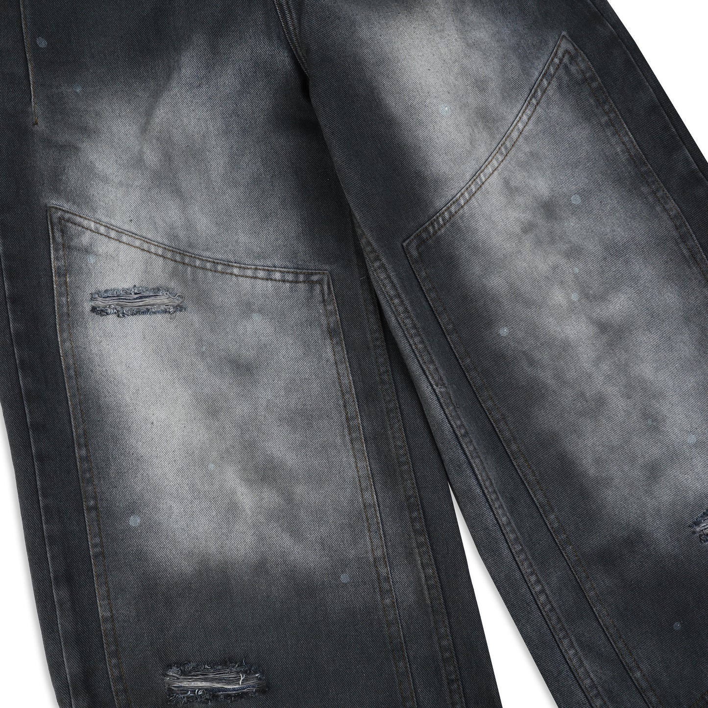 SWE PANEL FADE JEANS - ACID BLACK