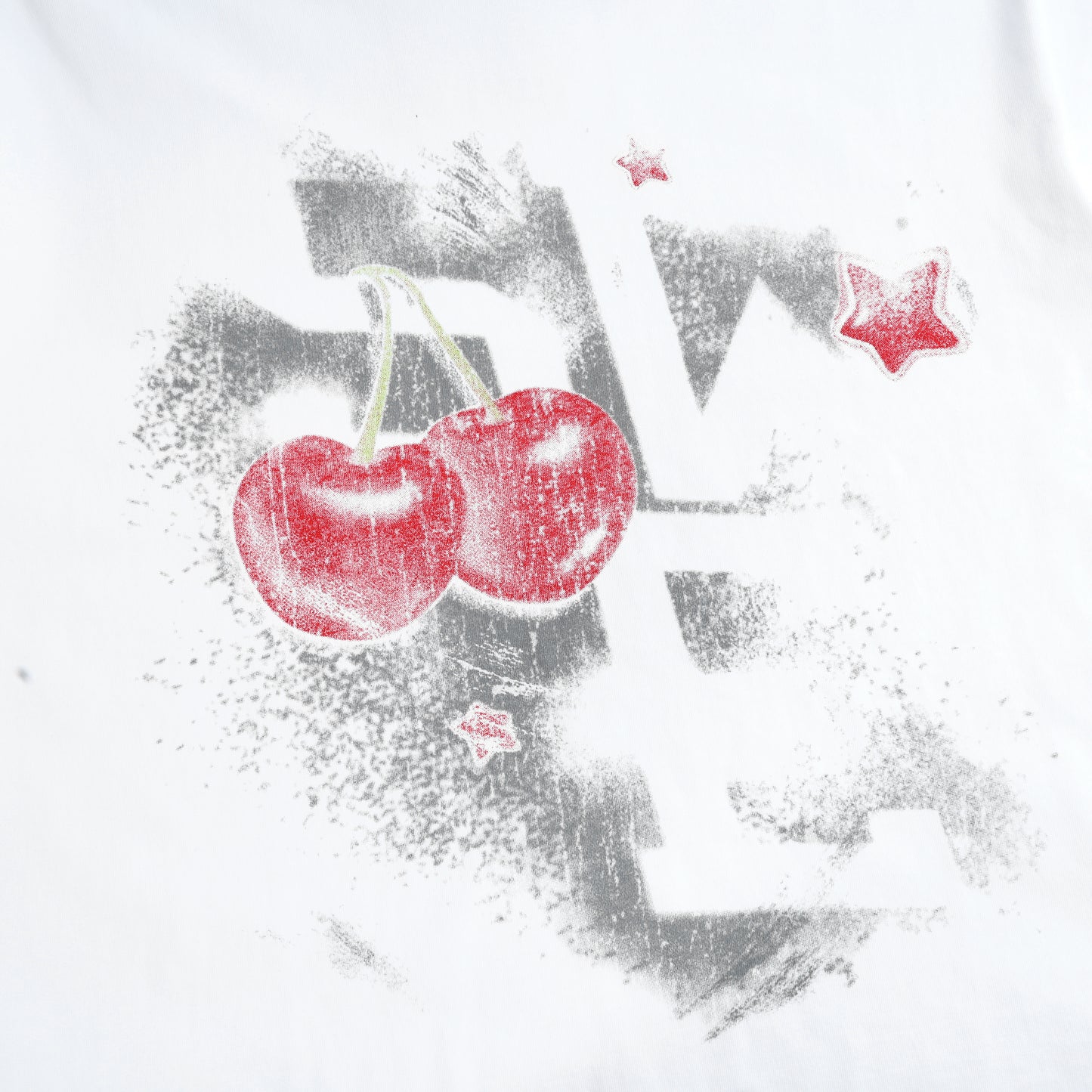 SWE CHERRY BOXY TEE - WHITE