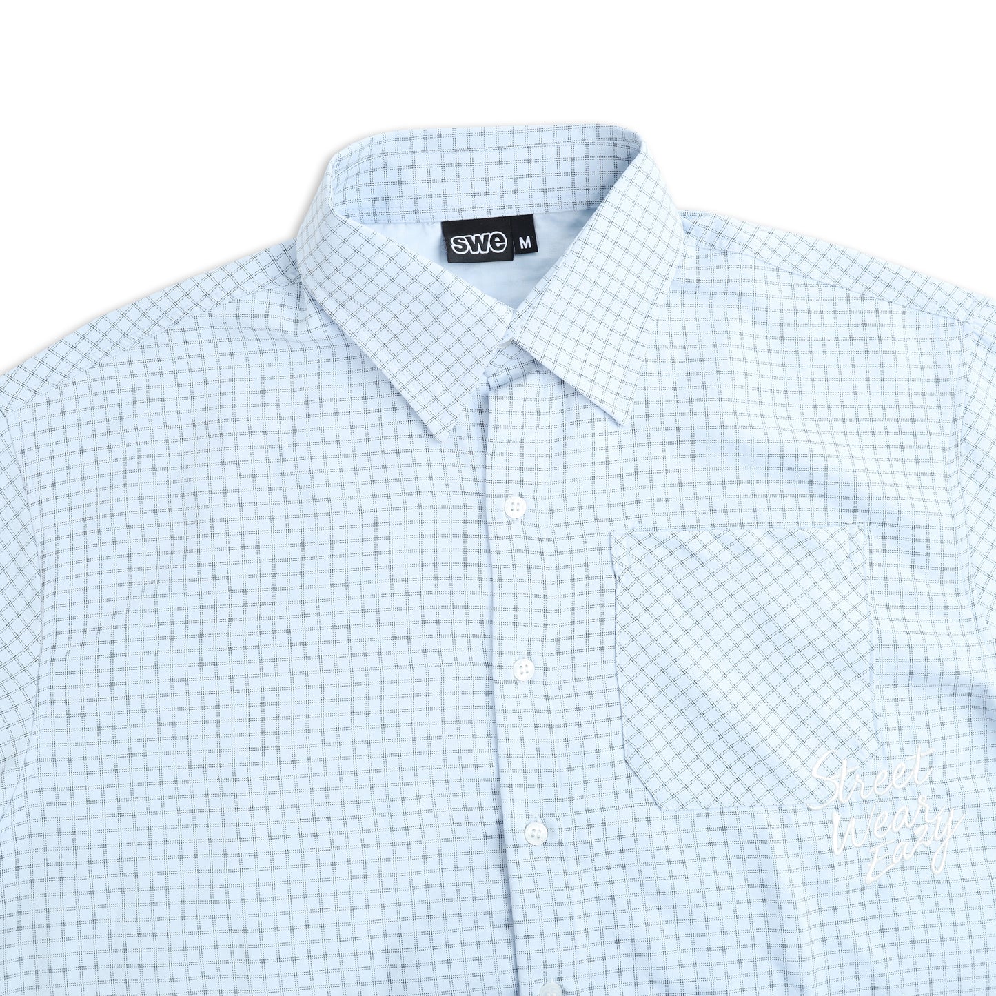 SWE GRID WORK SHIRT - BLUE