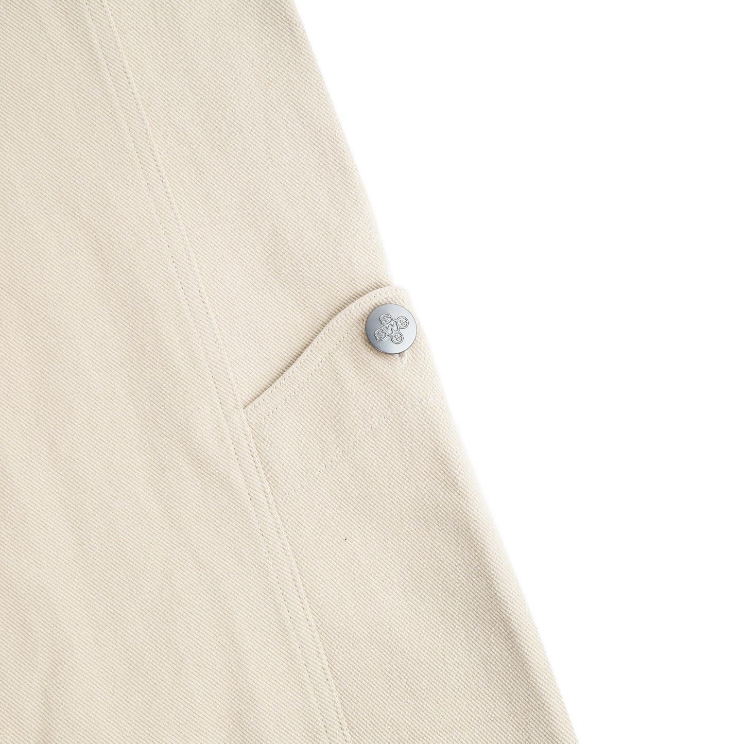 SWE BELTED WIDE PANTS - BEIGE