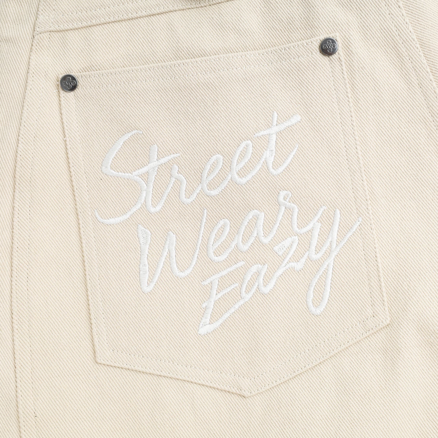 SWE BELTED WIDE PANTS - BEIGE