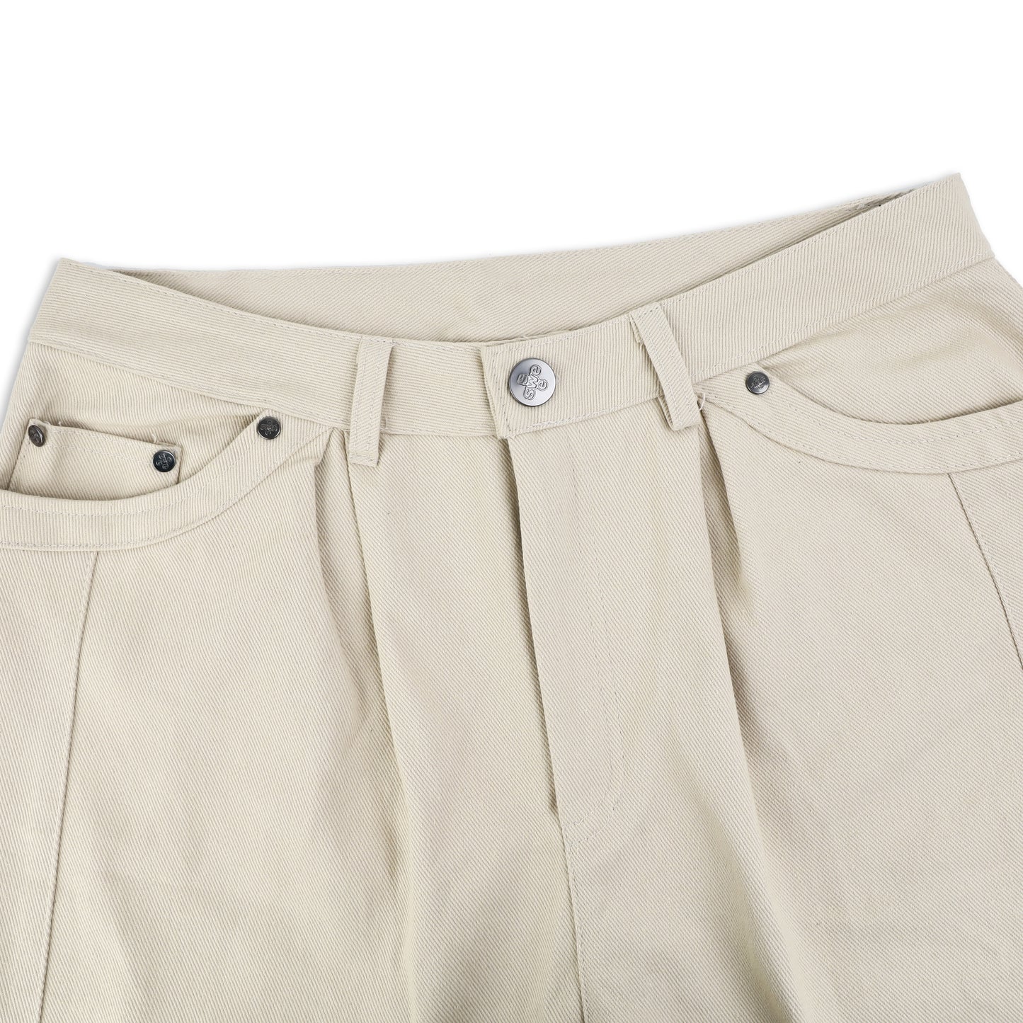 SWE BARREL KHAKI PANTS - BEIGE
