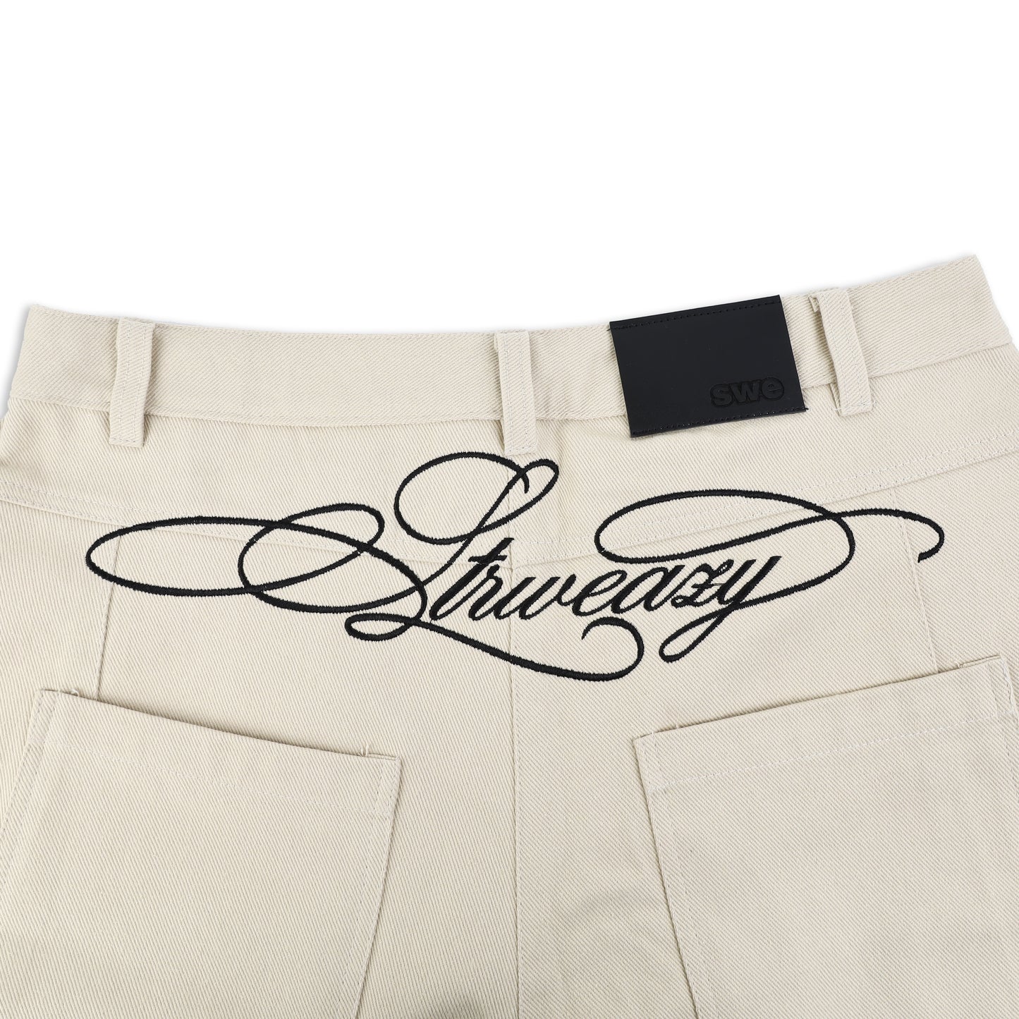 SWE BARREL KHAKI PANTS - BEIGE