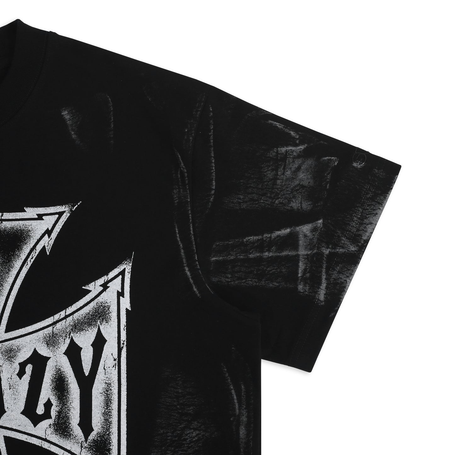 SWE CROSS BOXY TEE - BLACK