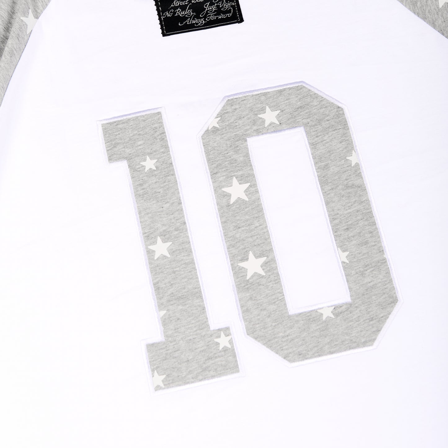 SWE STARFALL BOXY L/S TEE - GRAY/WHITE