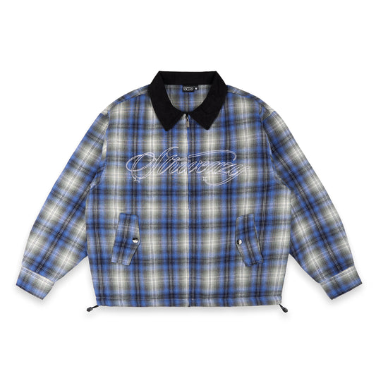 SWE FIELD PLAID JACKET - BLUE